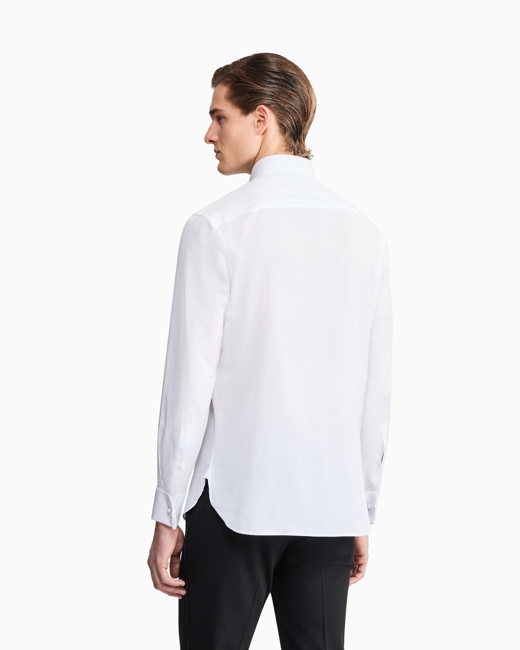 Giorgio Armani Blue Luxury Cotton Twill Shirt for men
