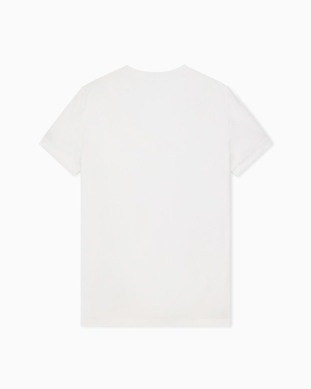 Giorgio Armani White Jersey T-Shirt With A Crew Neck And Short Sleeves
