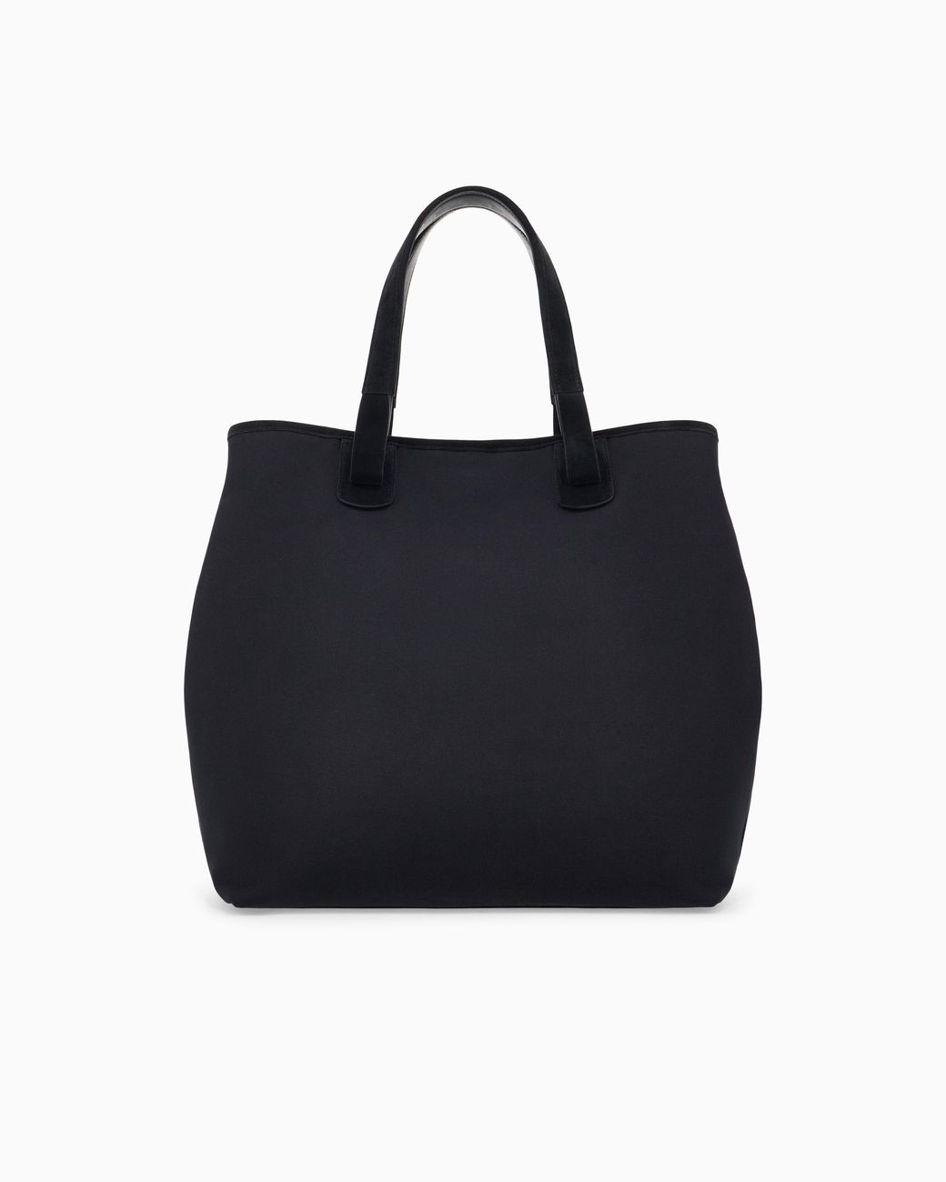 Giorgio Armani Blue Cotton Shopper With Suede Details X Kith for men