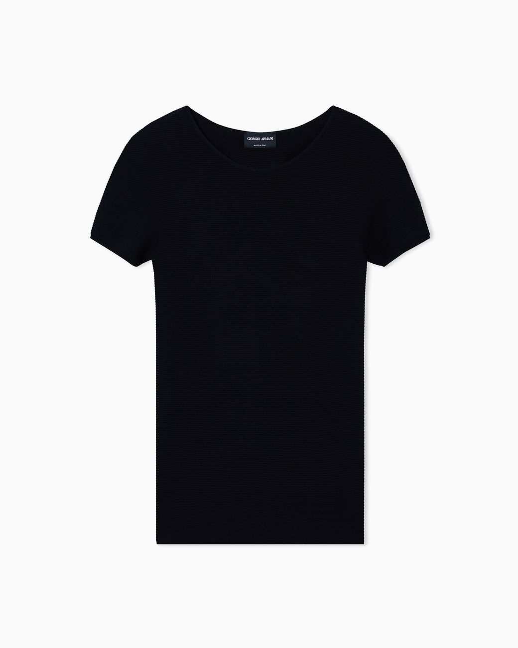 Giorgio Armani Black Crew Neck Jumper