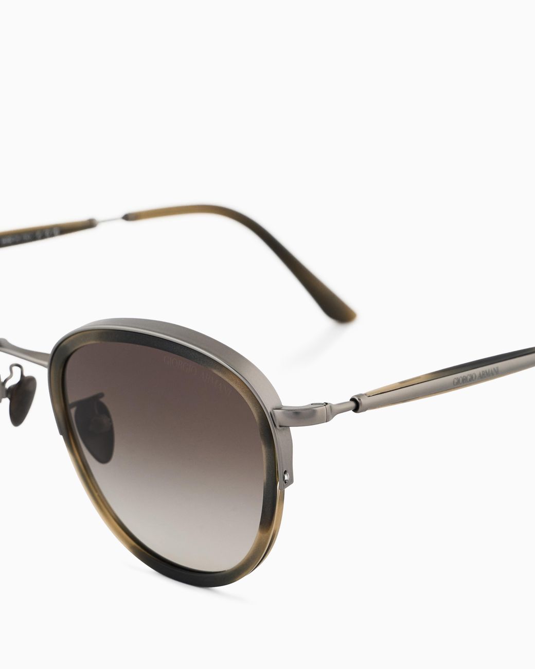 Giorgio Armani Metallic Phantos-Shaped Sunglasses for men