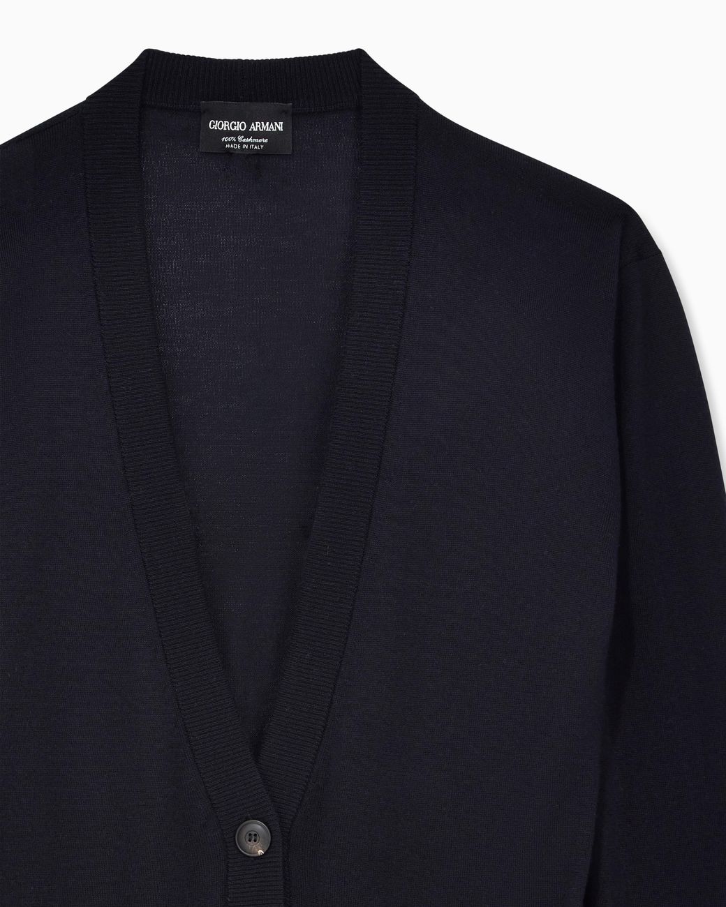 Giorgio Armani Blue Pure Cashmere Long Cardigan
