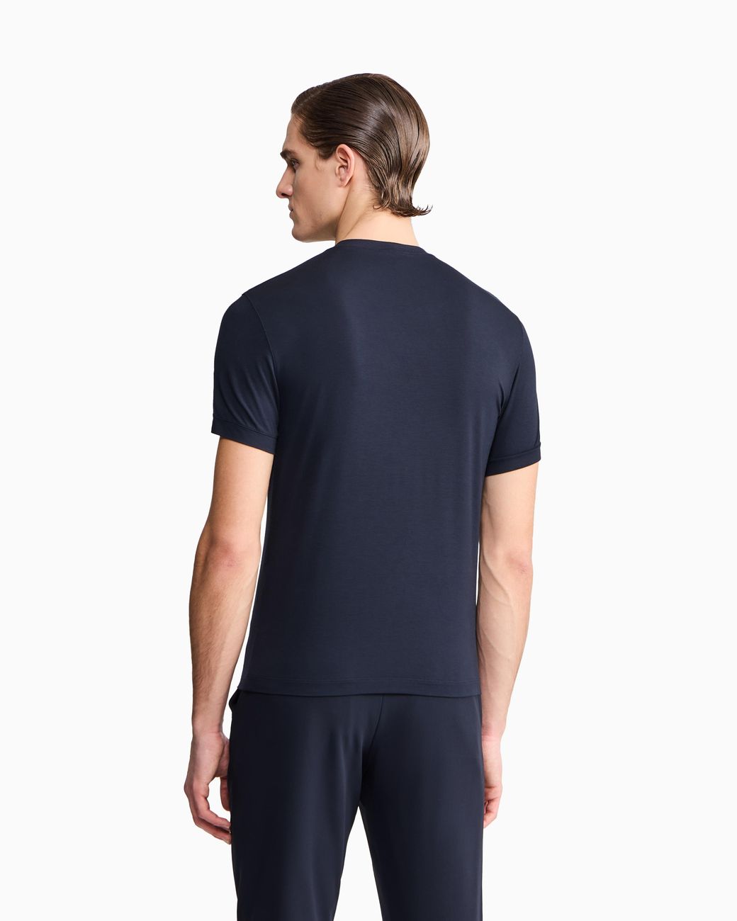 Giorgio Armani Blue Jersey T-Shirt for men