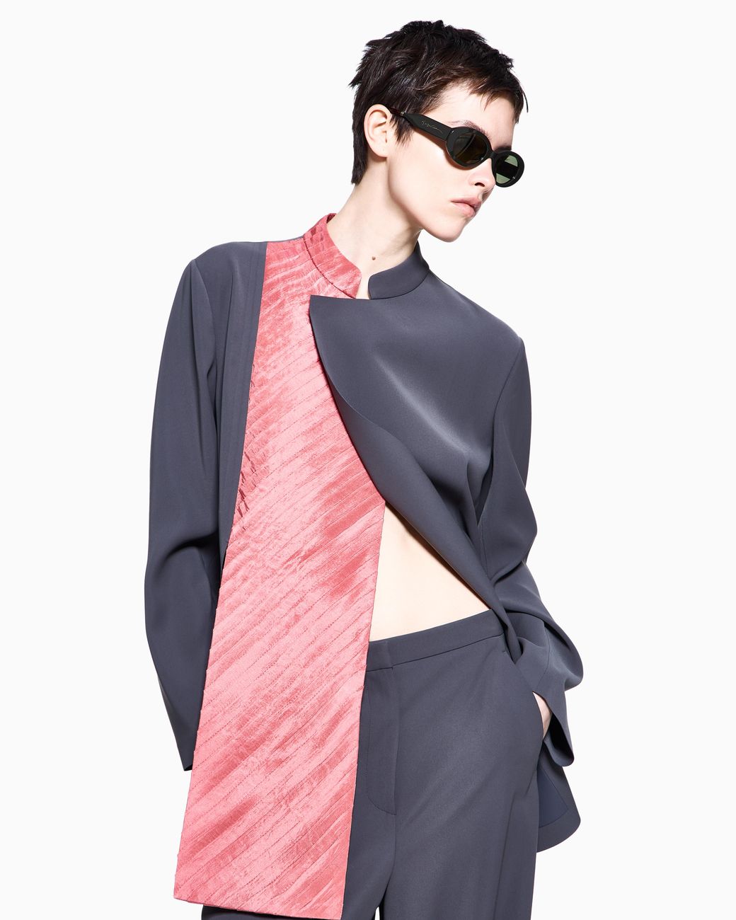 Giorgio Armani Blue Long Jacket