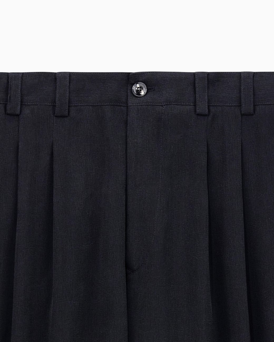 Giorgio Armani Blue Cupro Basketweave Double-Pleat Trousers for men