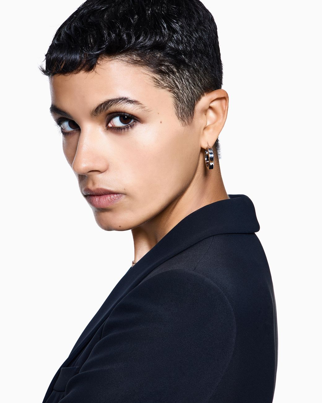 Giorgio Armani White Sterling Earrings