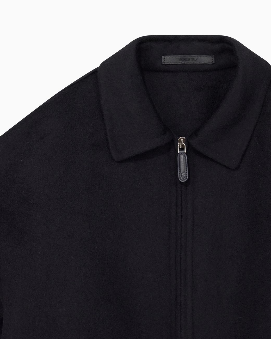 Giorgio Armani Black Double Cashmere Cloth Blouson for men