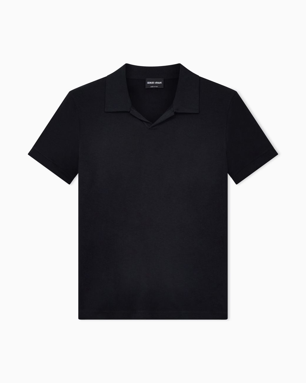 Giorgio Armani Black Stretch Polo for men