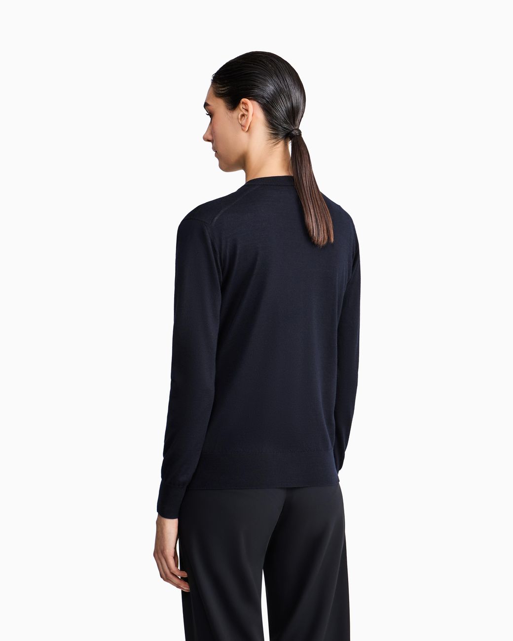 Giorgio Armani Blue Pure Cashmere Long Cardigan