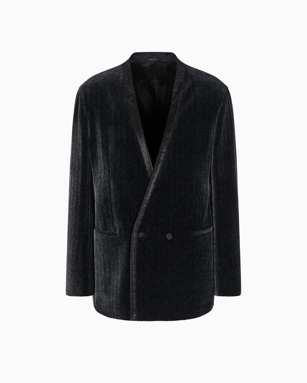 Giorgio Armani Black Giorgio's Double-Breasted Tuxedo Jacket for men