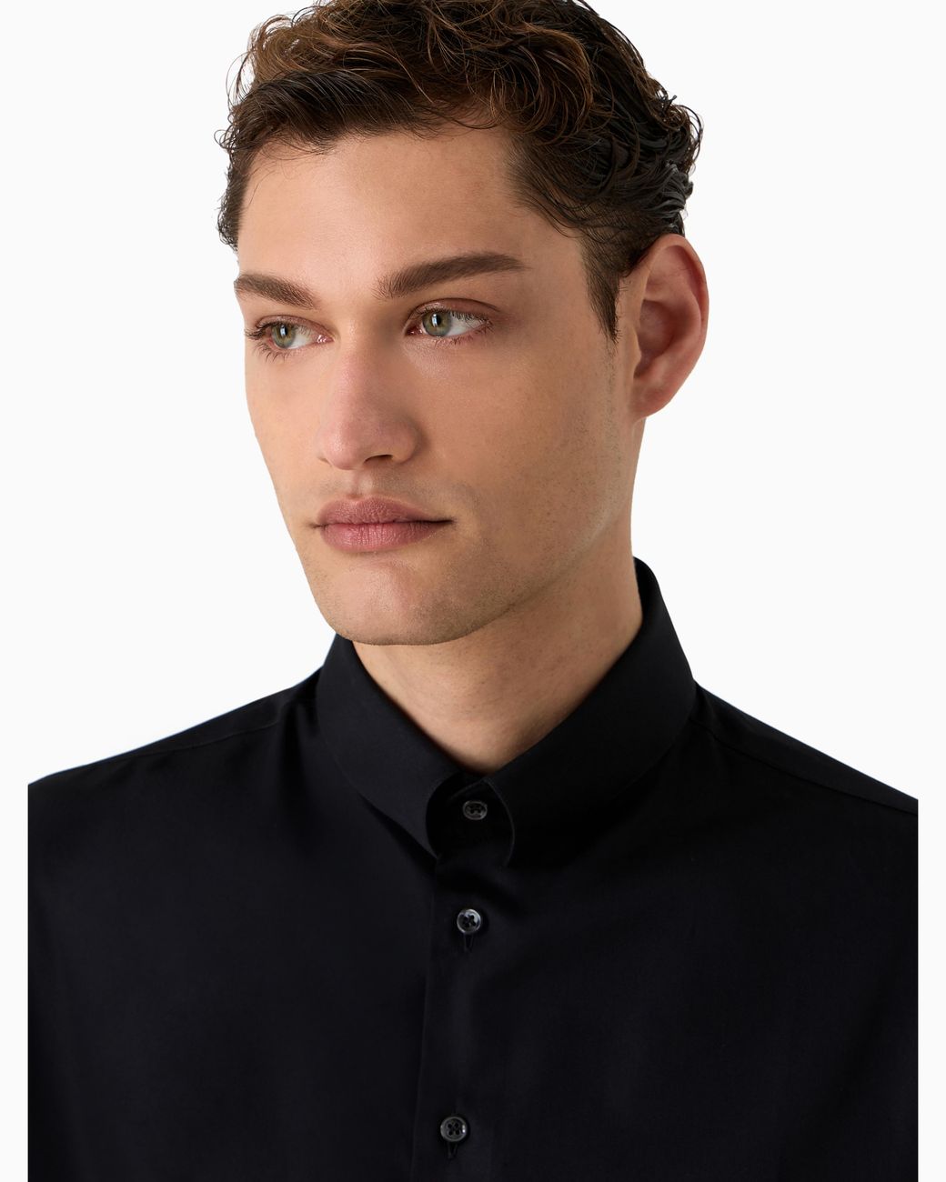 Giorgio Armani Blue Luxury Cotton Twill Shirt for men