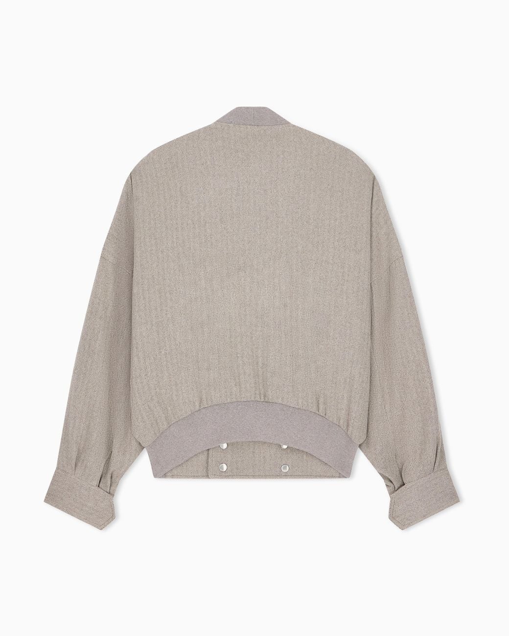 Giorgio Armani Gray Cashmere-Blend Knit-Effect Blouson X Kith for men