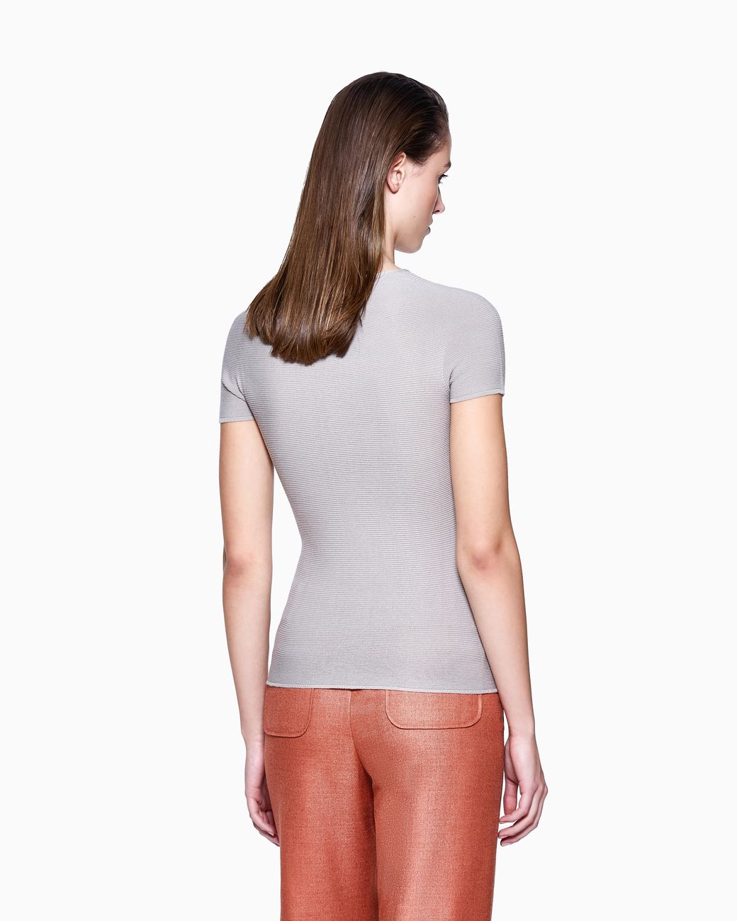 Giorgio Armani Gray Crew Neck Jumper