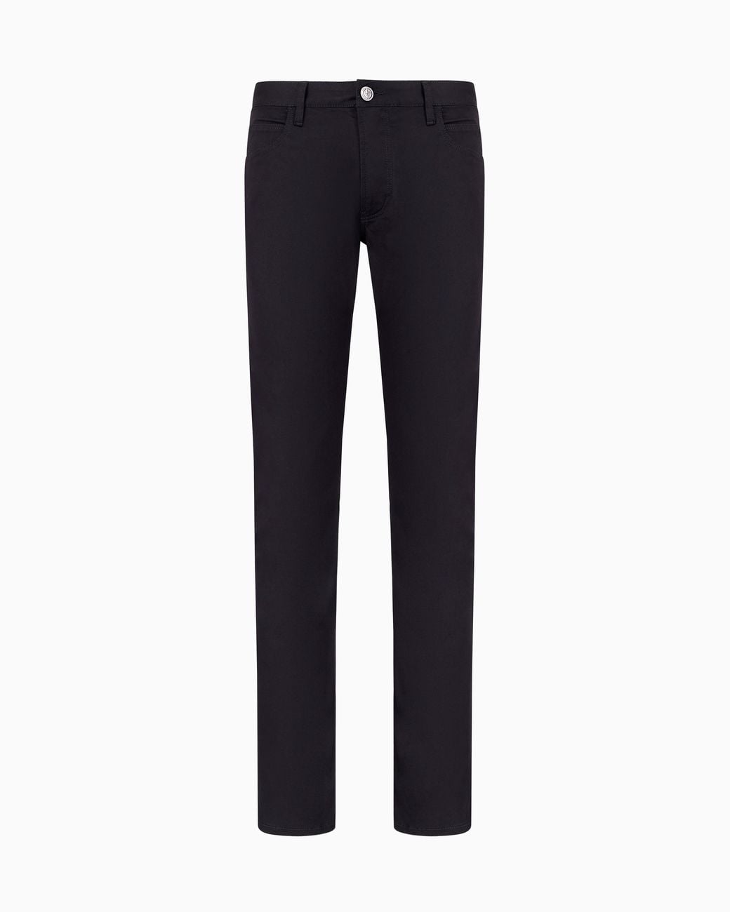 Giorgio Armani Blue Stretch-Cotton, Five-Pocket Trousers for men