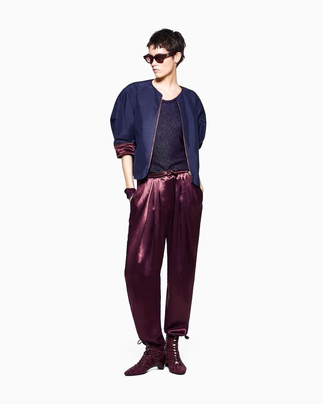Giorgio Armani Blue Caban Coat