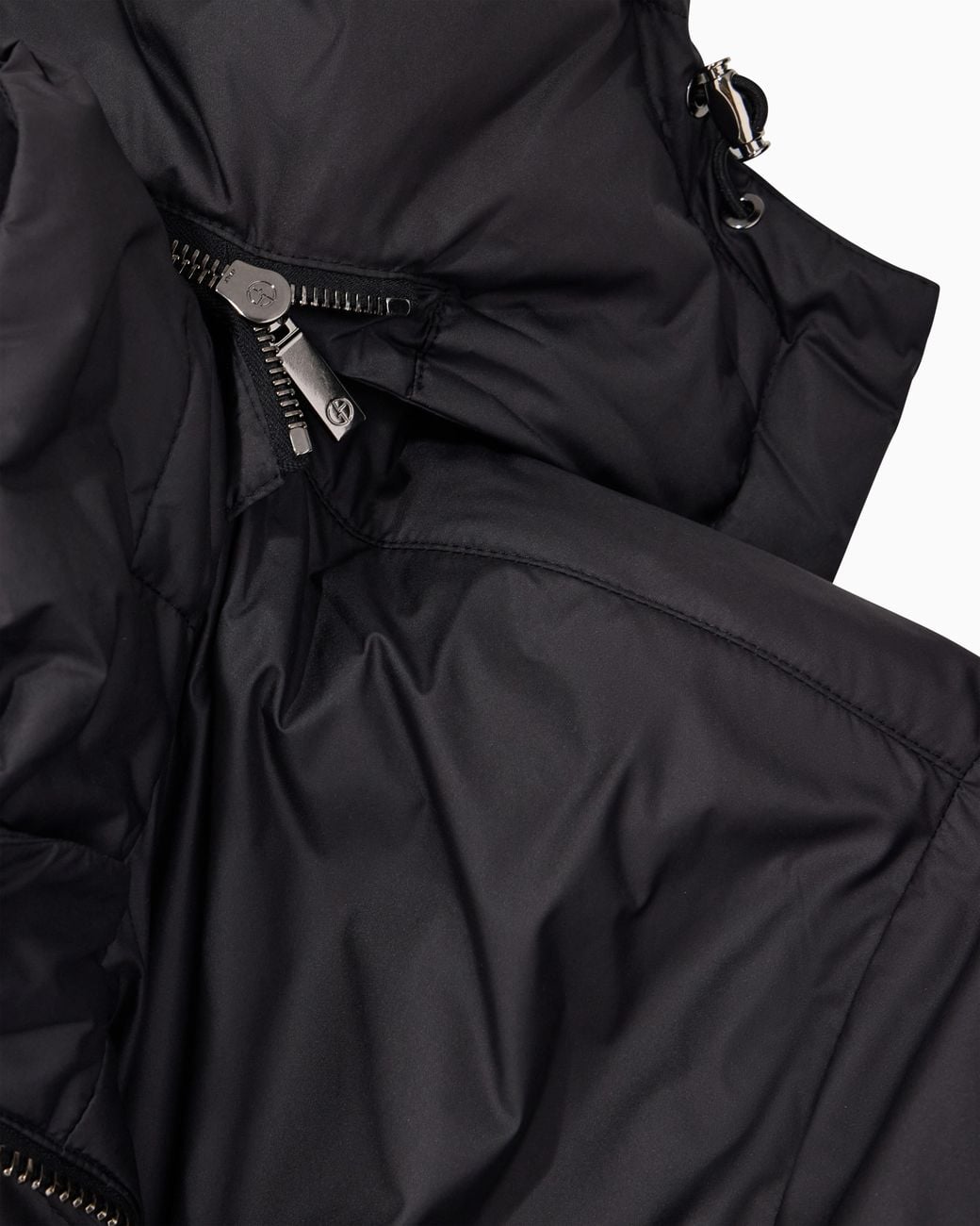 Giorgio Armani Gray Hooded Blouson With Goose-Down Padding for men