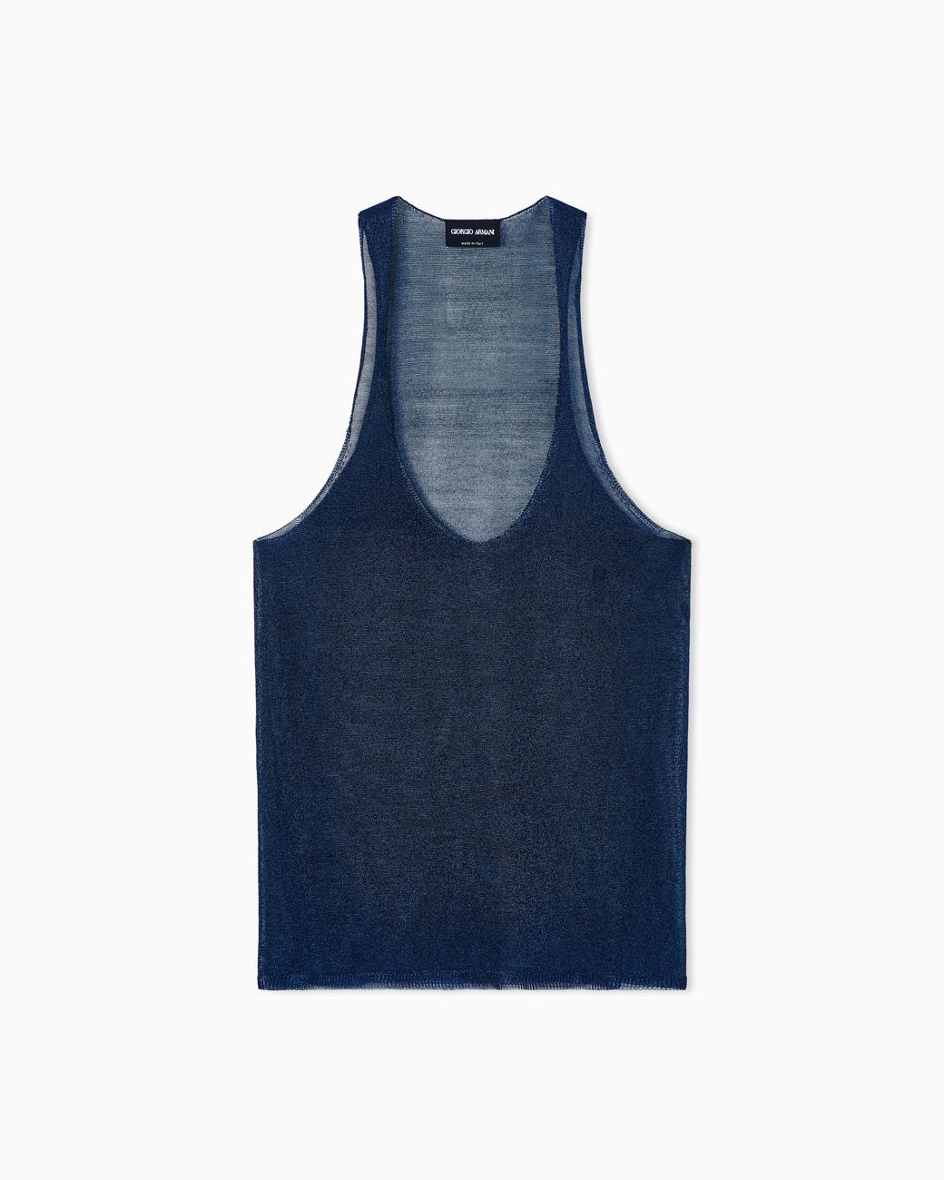 Giorgio Armani Blue Viscose Lurex Top