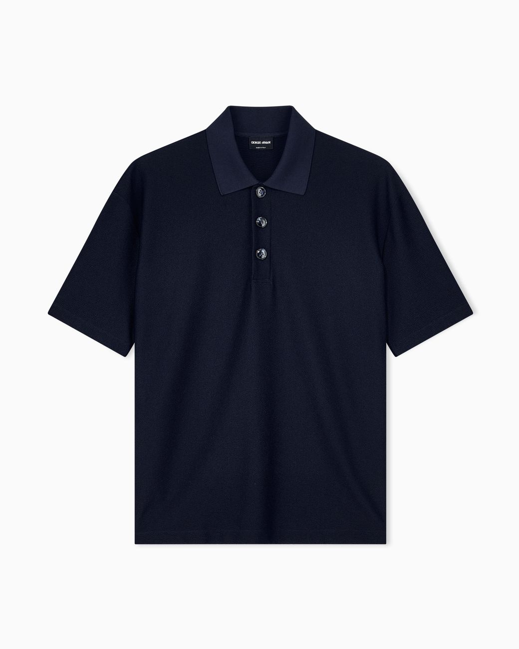 Giorgio Armani Blue Polo Shirt Regular Fit for men