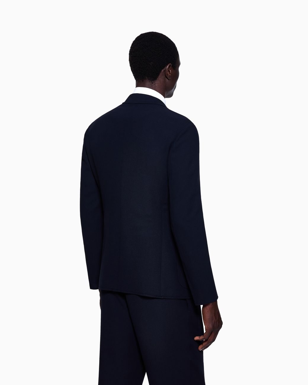 Giorgio Armani Blue Wool Crêpe Single-Breasted Jacket for men