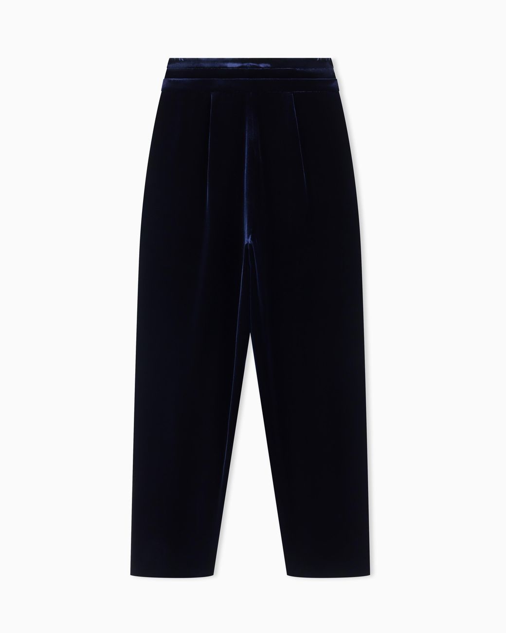 Giorgio Armani Blue Pleated Trousers