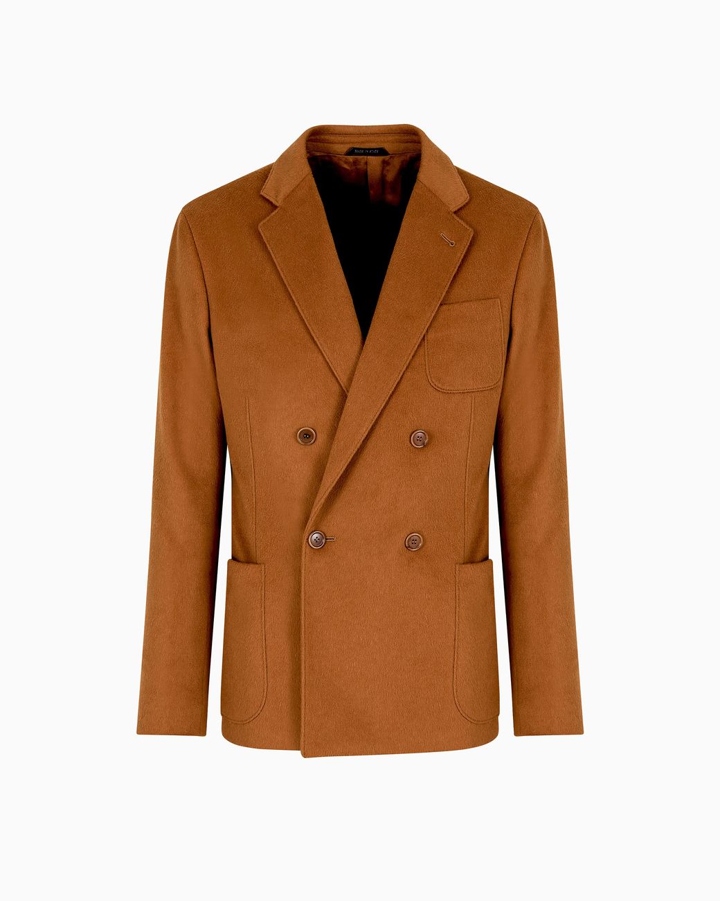 Giorgio Armani Brown Vicuña Double-Breasted Jacket for men
