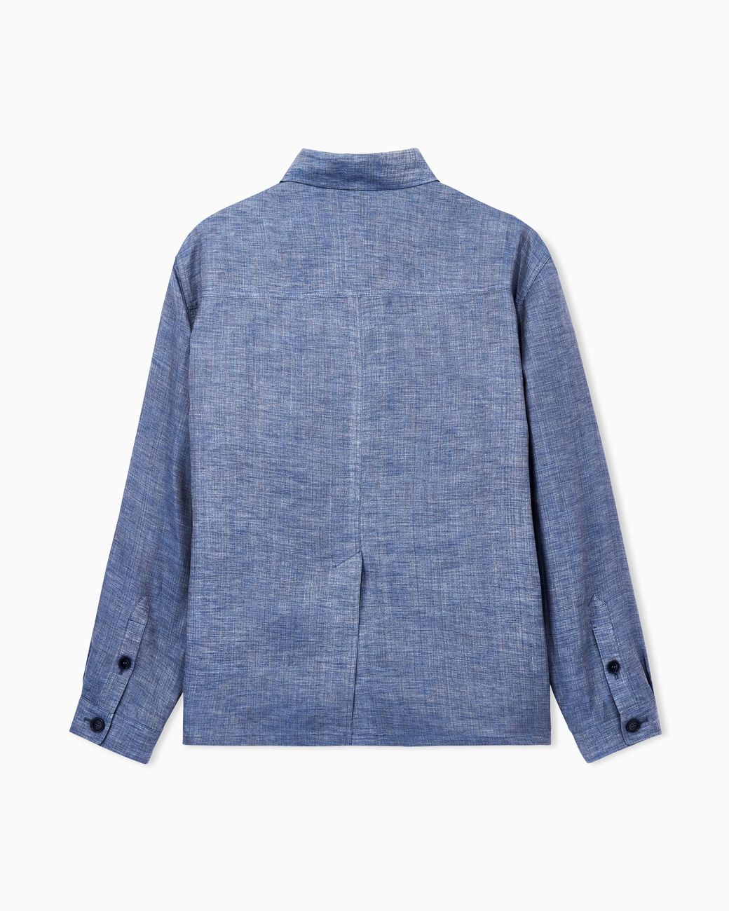 Giorgio Armani Blue Shirt Jacket With Oversized Fit for men