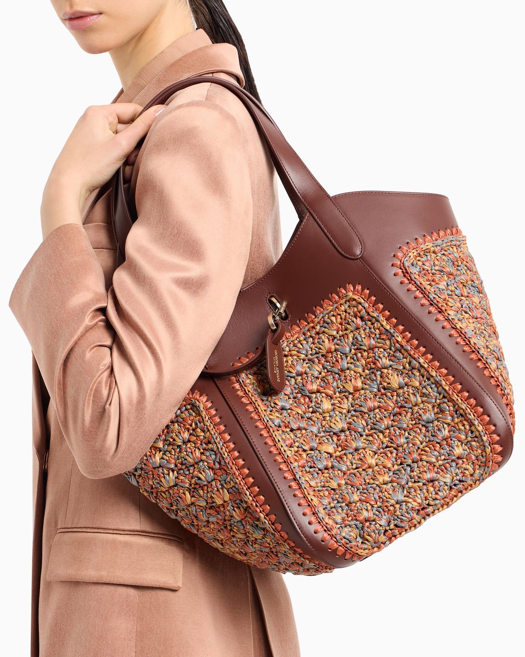 Giorgio Armani Brown Medium Handbag