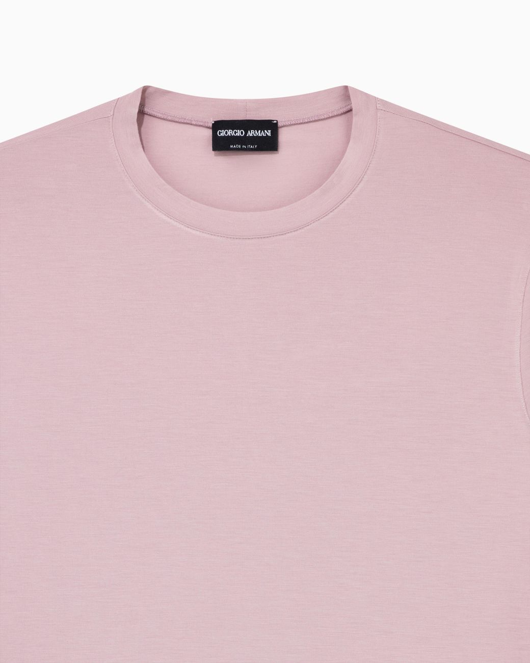Giorgio Armani Pink Crew-Neck T-Shirt for men