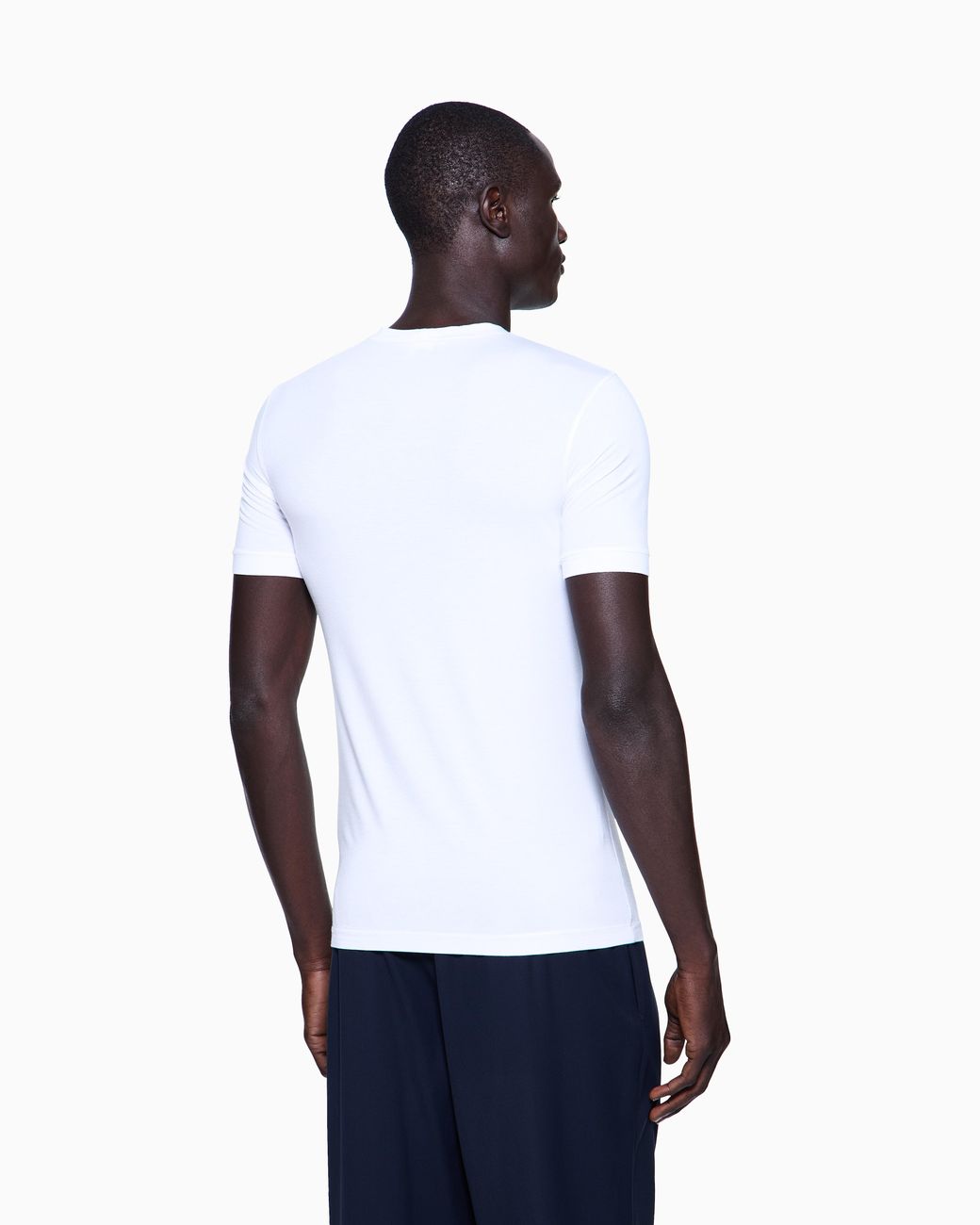 Giorgio Armani White Stretch T-Shirt for men