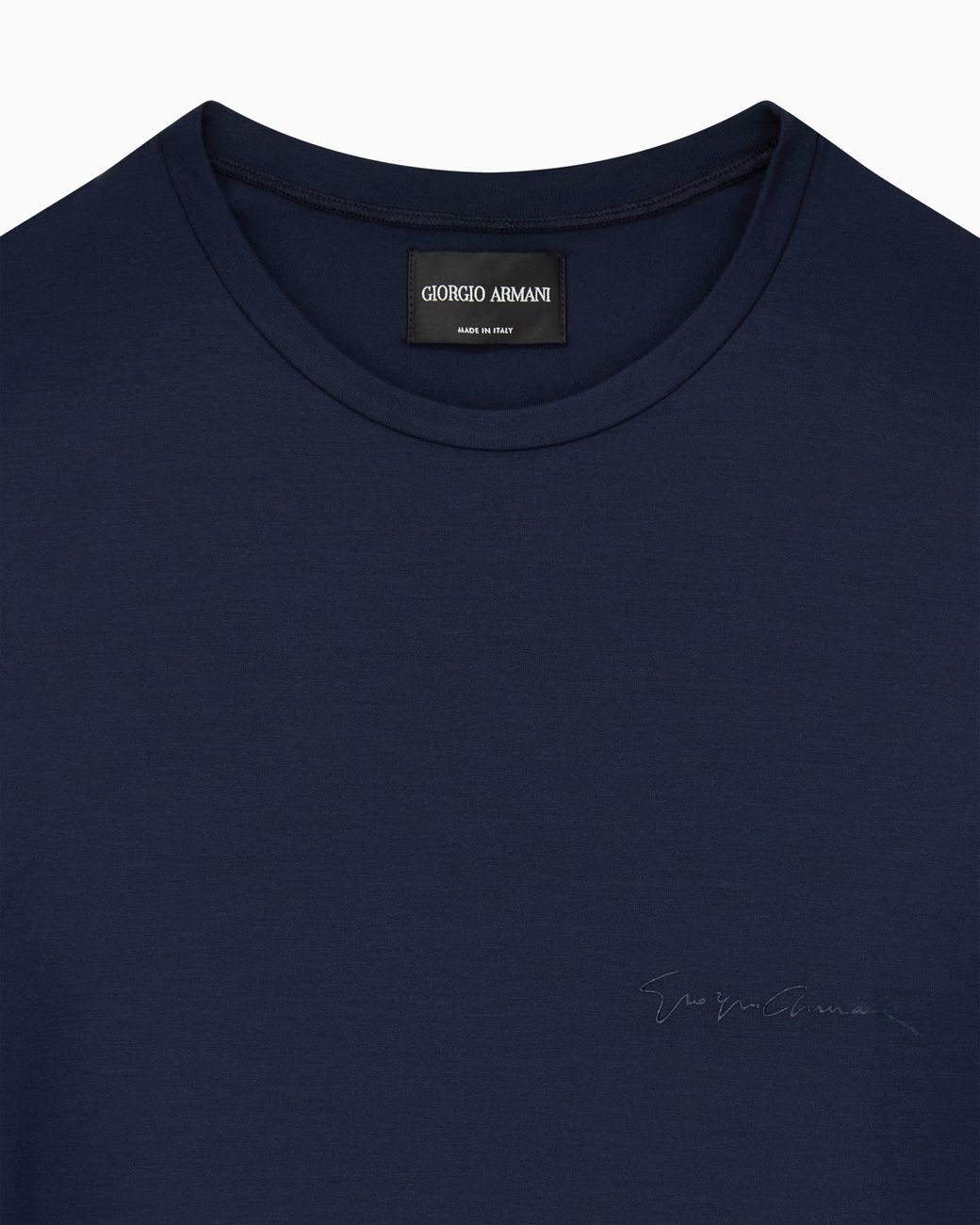 Giorgio Armani Blue Stretch Jersey Loungewear T-Shirt for men