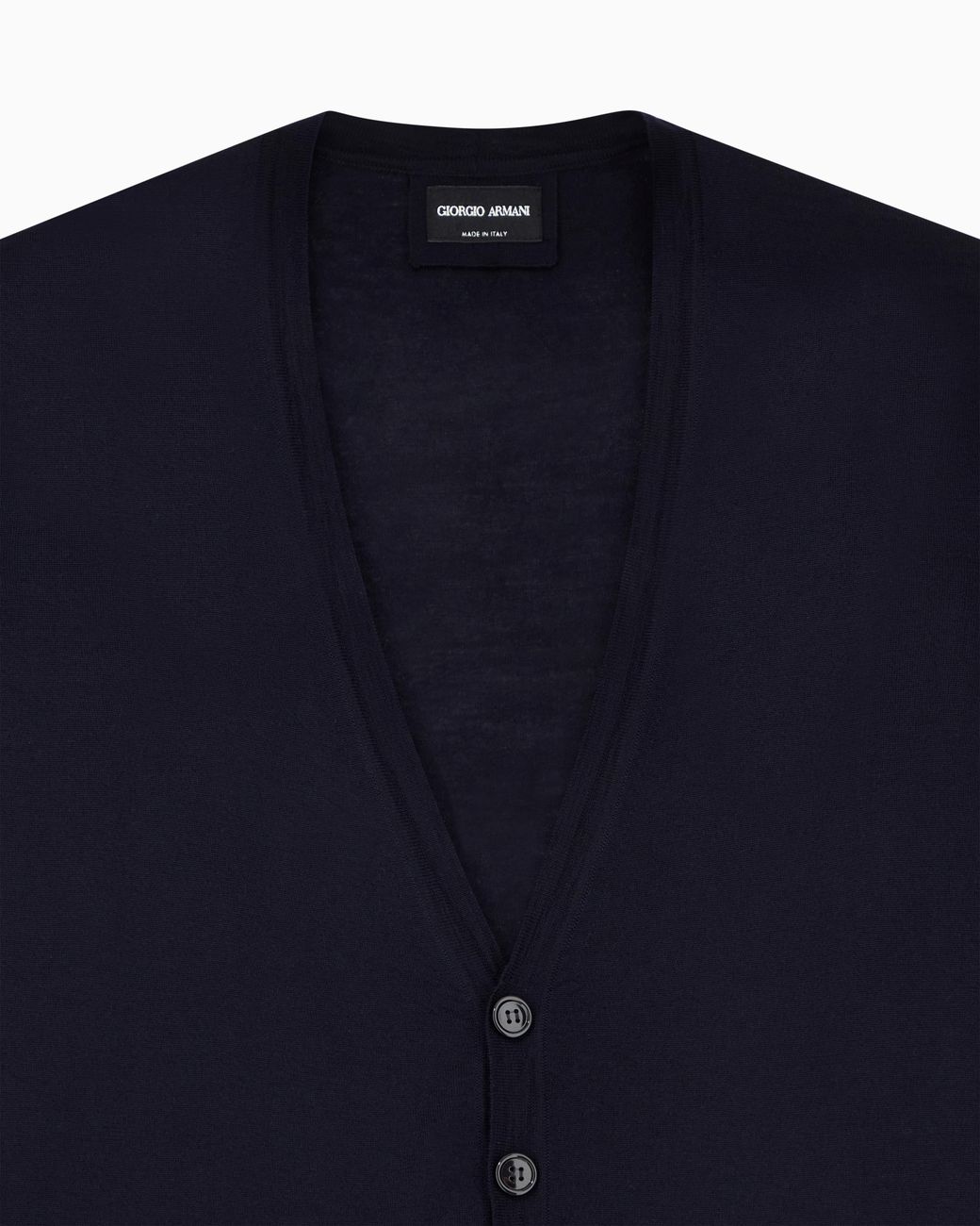 Giorgio Armani Blue Button Cardigan for men