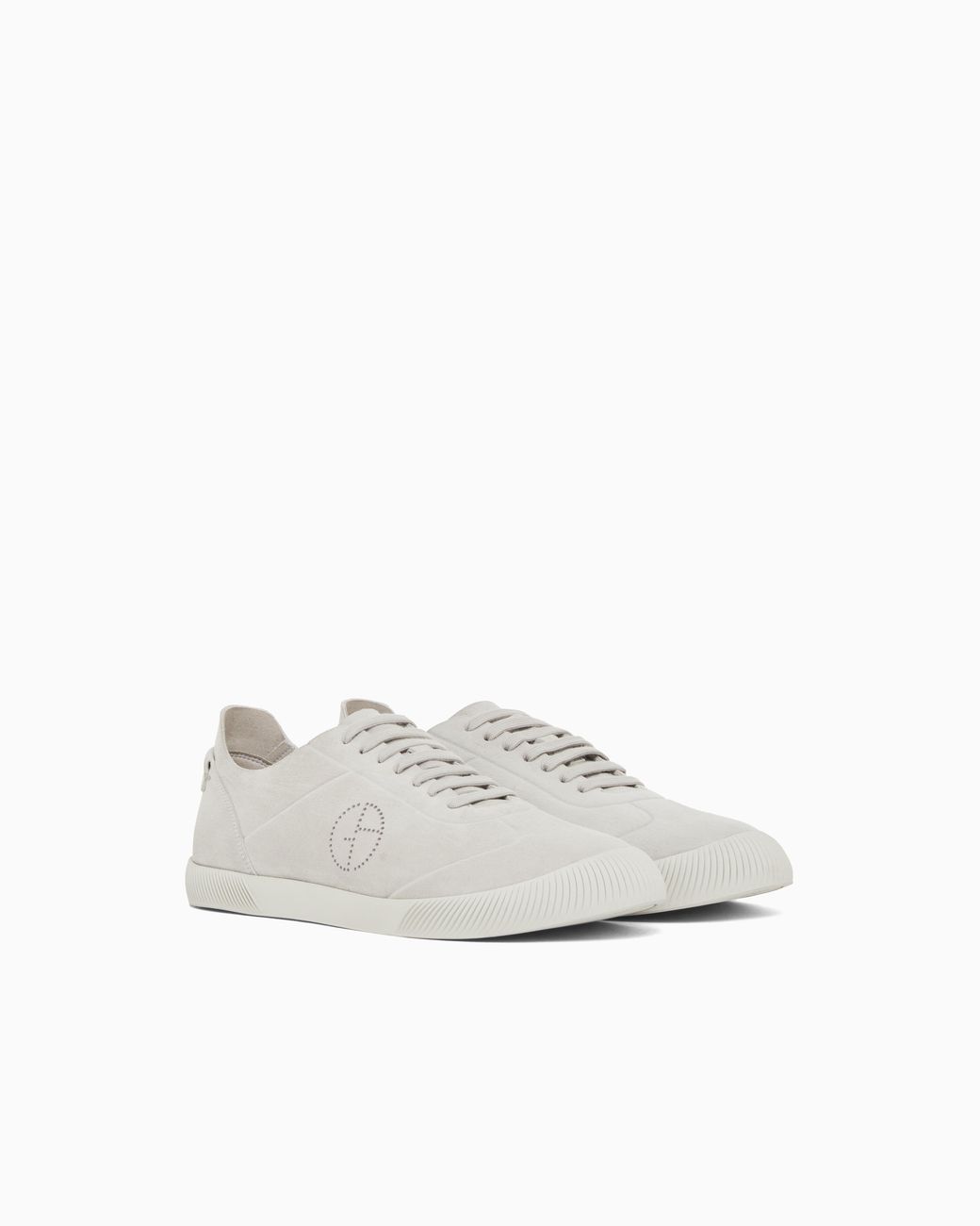 Giorgio Armani White Suede Sneakers for men