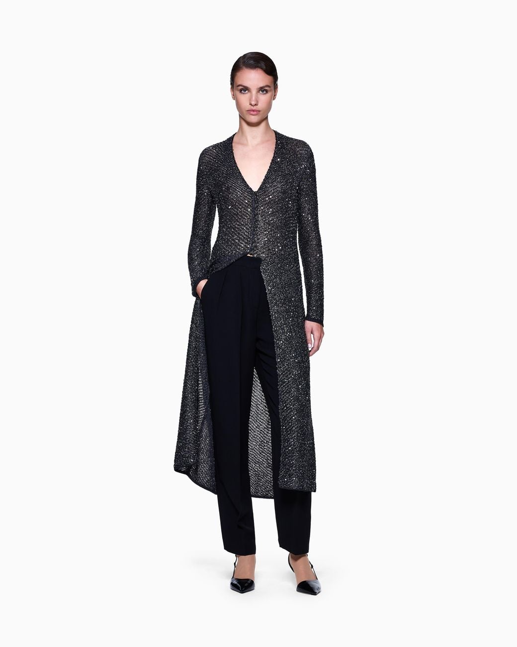 Giorgio Armani Blue Long Cardigan