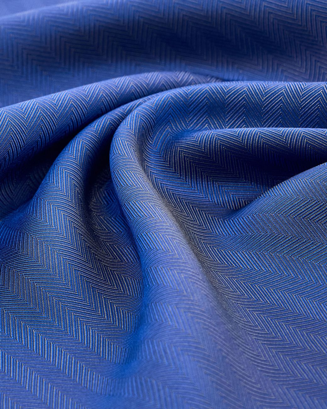 Giorgio Armani Blue Handkerchief Woven Herringbone Viscose And Silk Twill for men