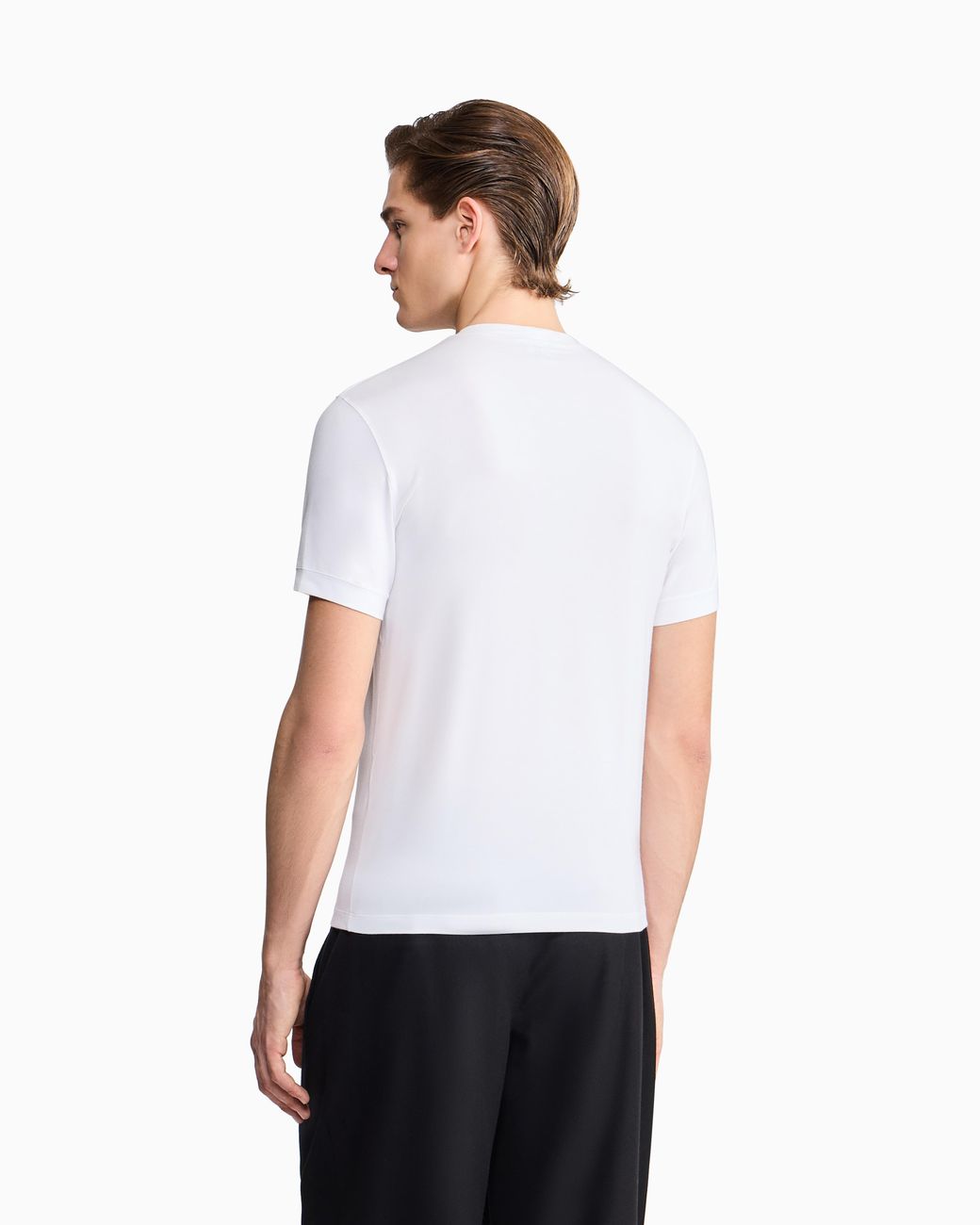 Giorgio Armani White Crew-Neck T-Shirt for men
