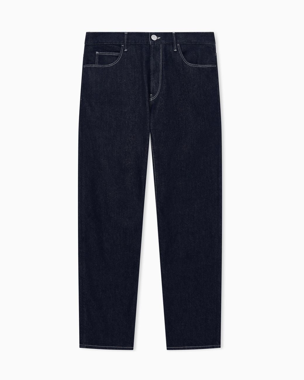 Giorgio Armani Black Five-Pocket, Regular-Fit Trousers for men
