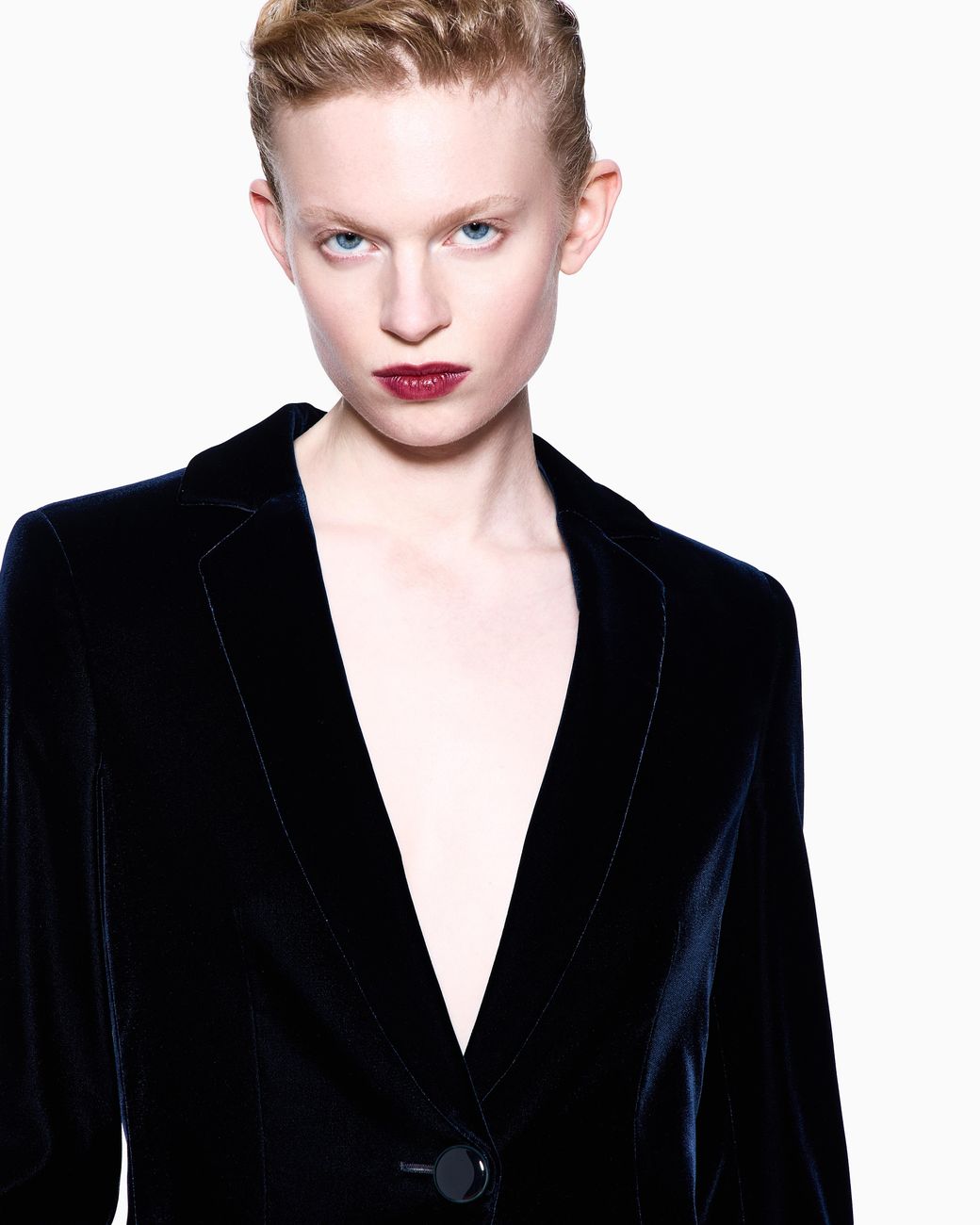 Giorgio Armani Blue Single-Breasted Jacket