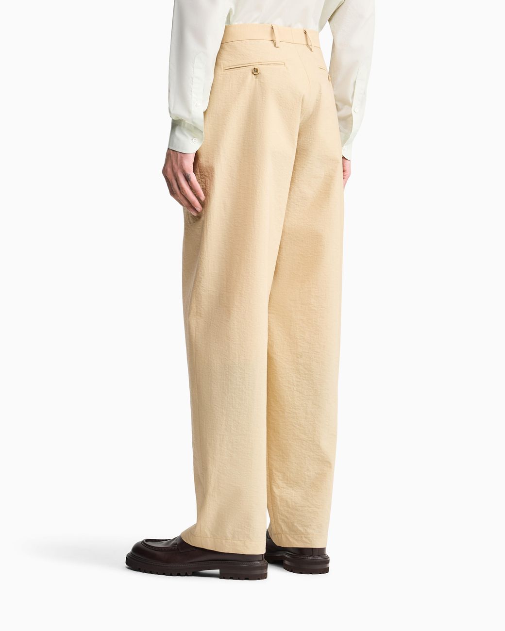 Giorgio Armani Natural Armani/Archivio Double-Pleat Trousers for men