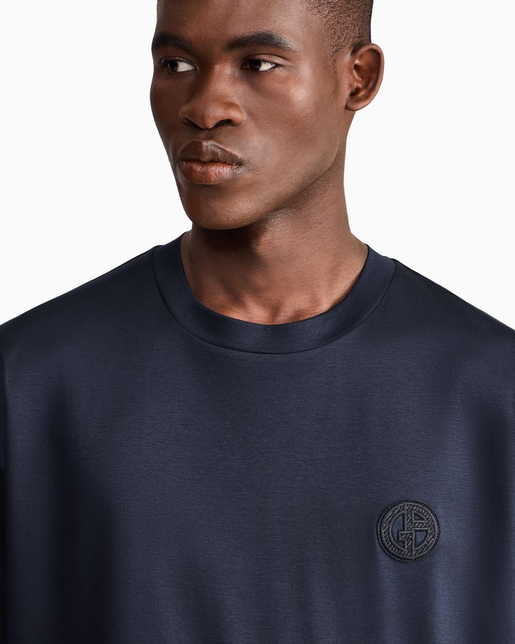 Giorgio Armani Blue Oversized Fit T-Shirt for men