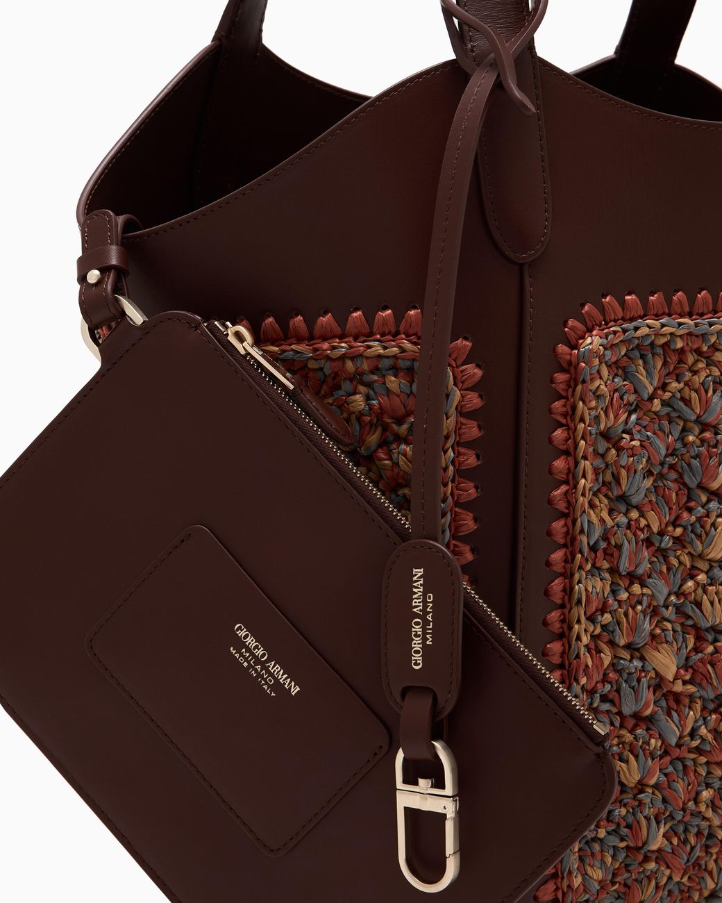 Giorgio Armani Brown Medium Handbag