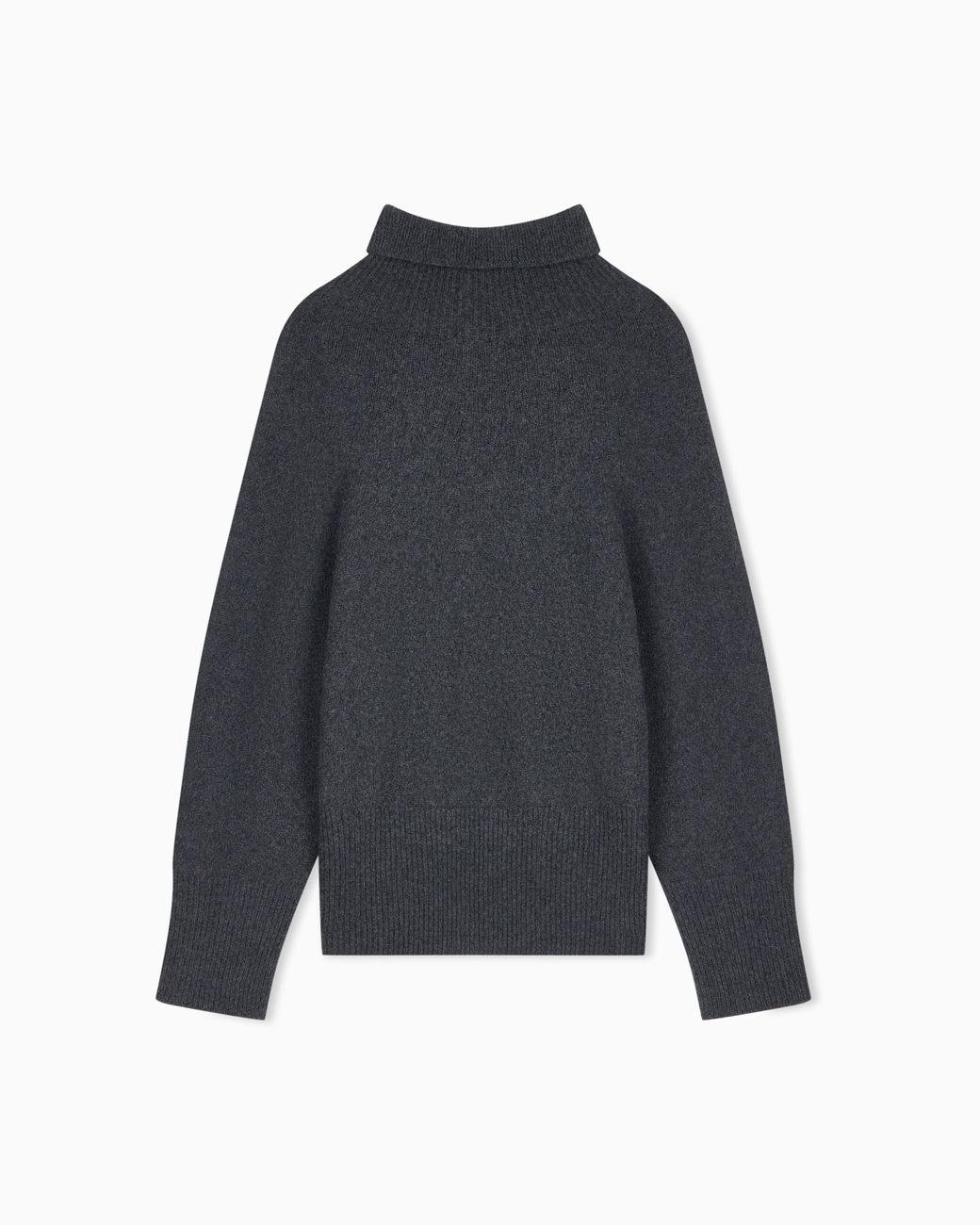 Giorgio Armani Blue Oversized Turtleneck Sweater