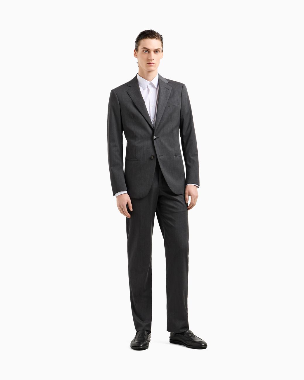 Giorgio Armani Black Single-Breasted Soho Line Suit for men