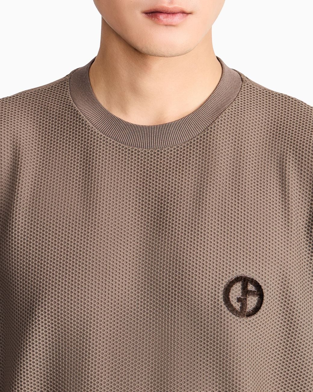 Giorgio Armani Gray T-Shirt Oversized for men