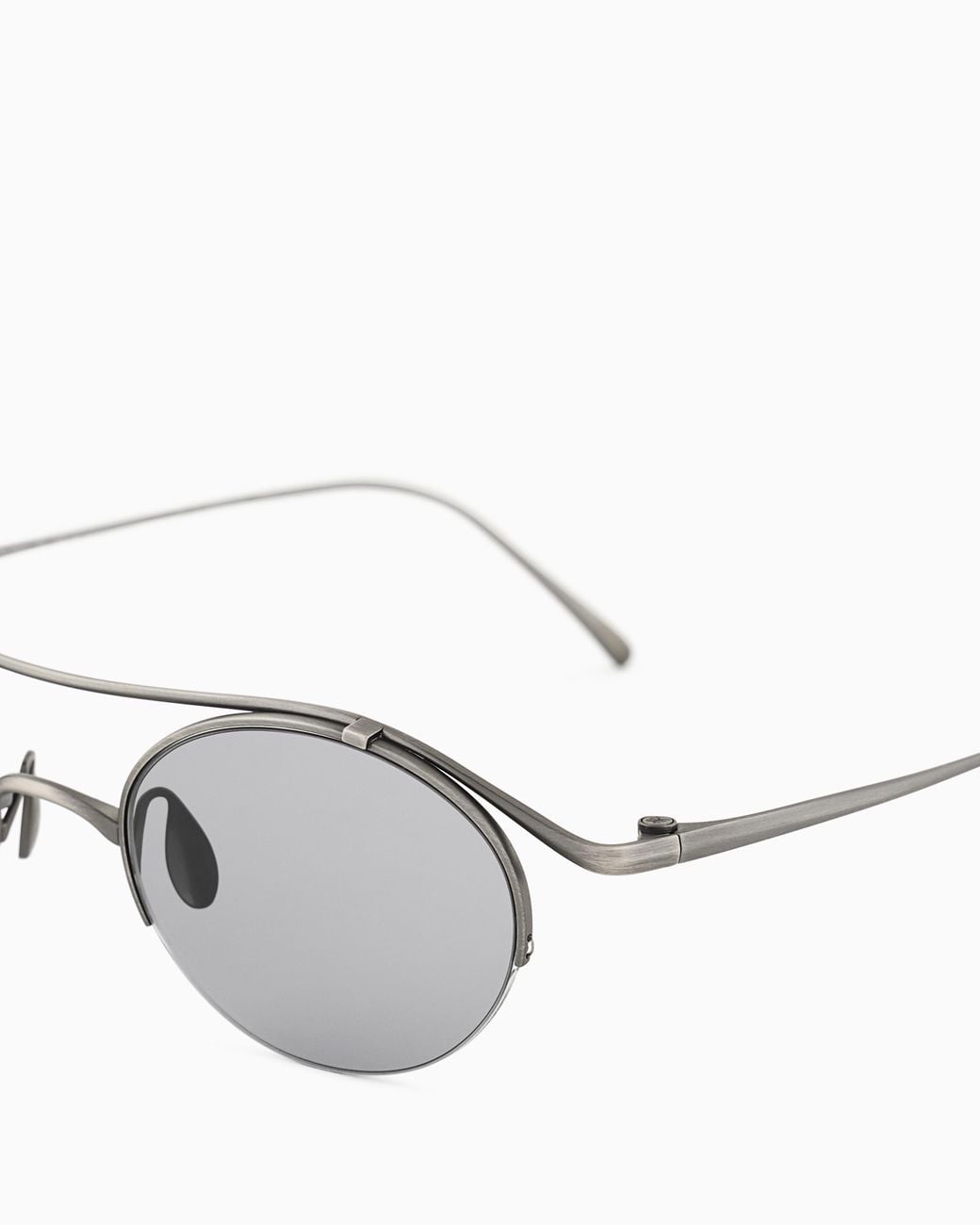 Giorgio Armani Metallic Oval Sunglasses for men