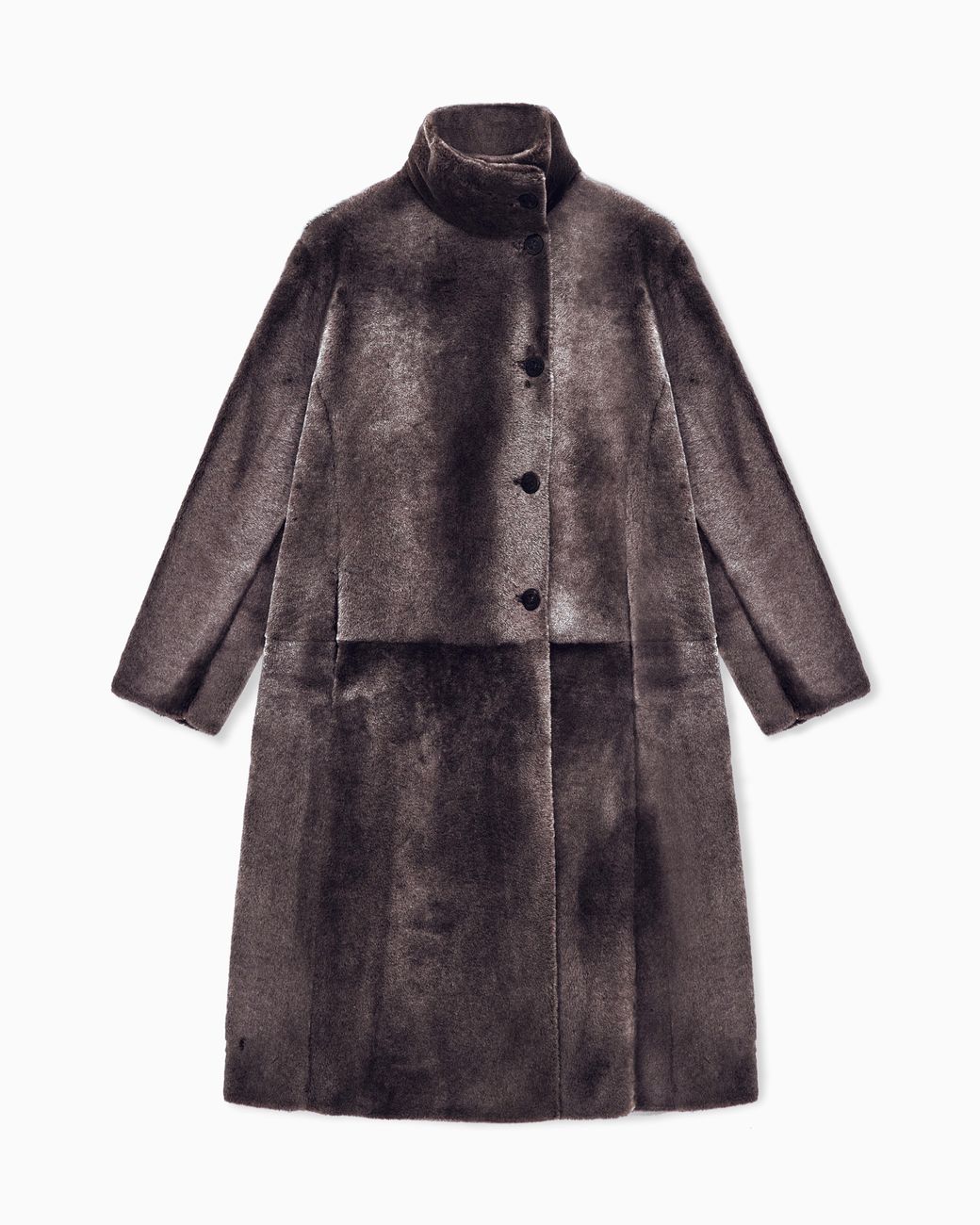 Giorgio Armani Purple Coat Reversible Regular Fit