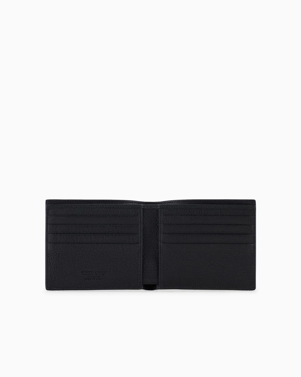 Giorgio Armani Black Bifold Leather Wallet for men