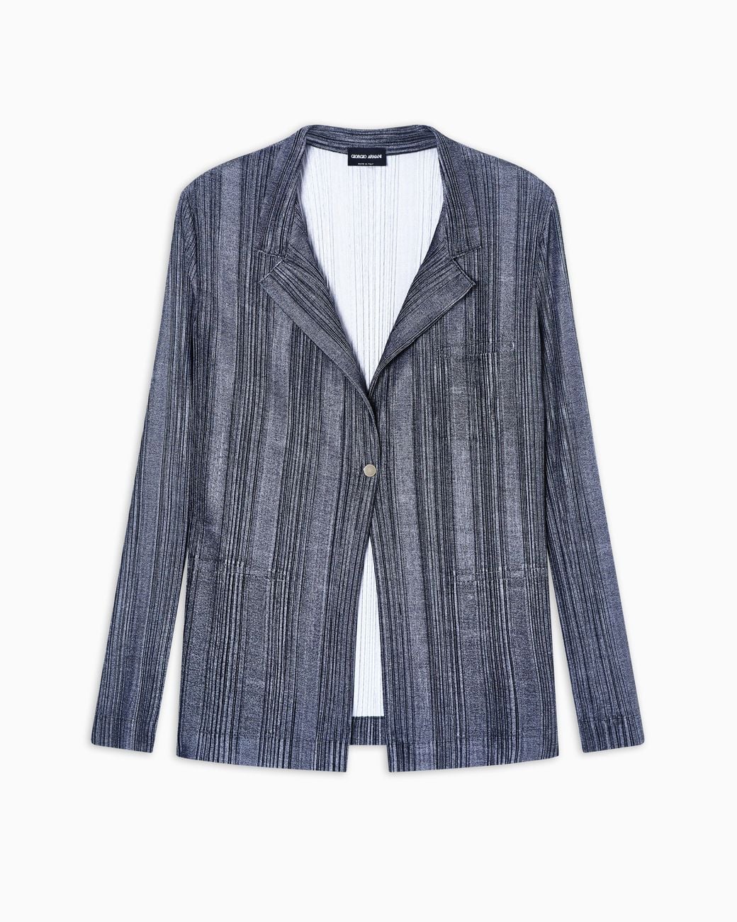 Giorgio Armani Blue Single-Breasted Jacket