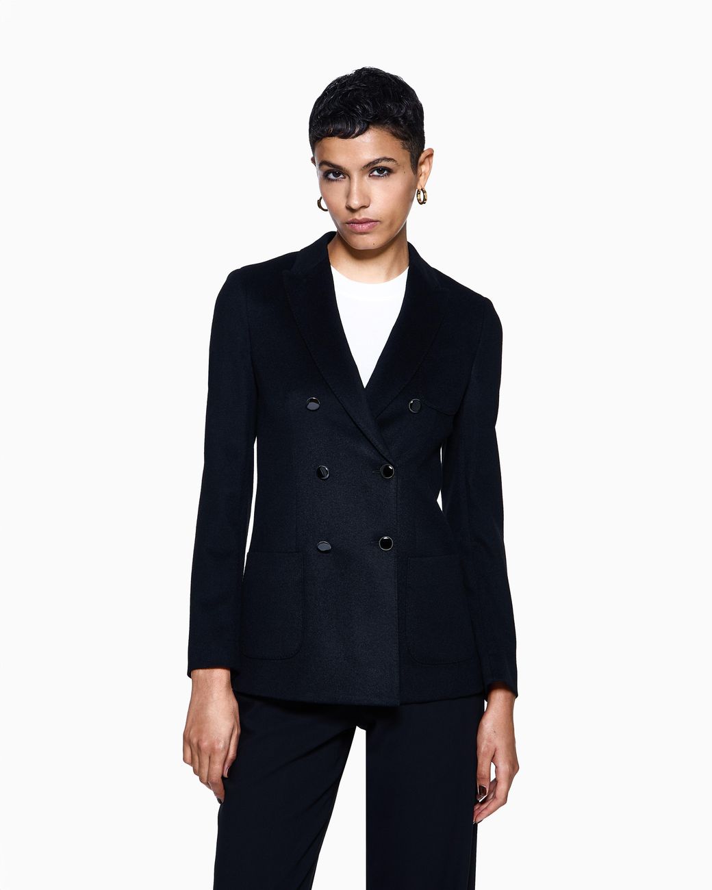 Giorgio Armani Blue Double-Breasted Jacket