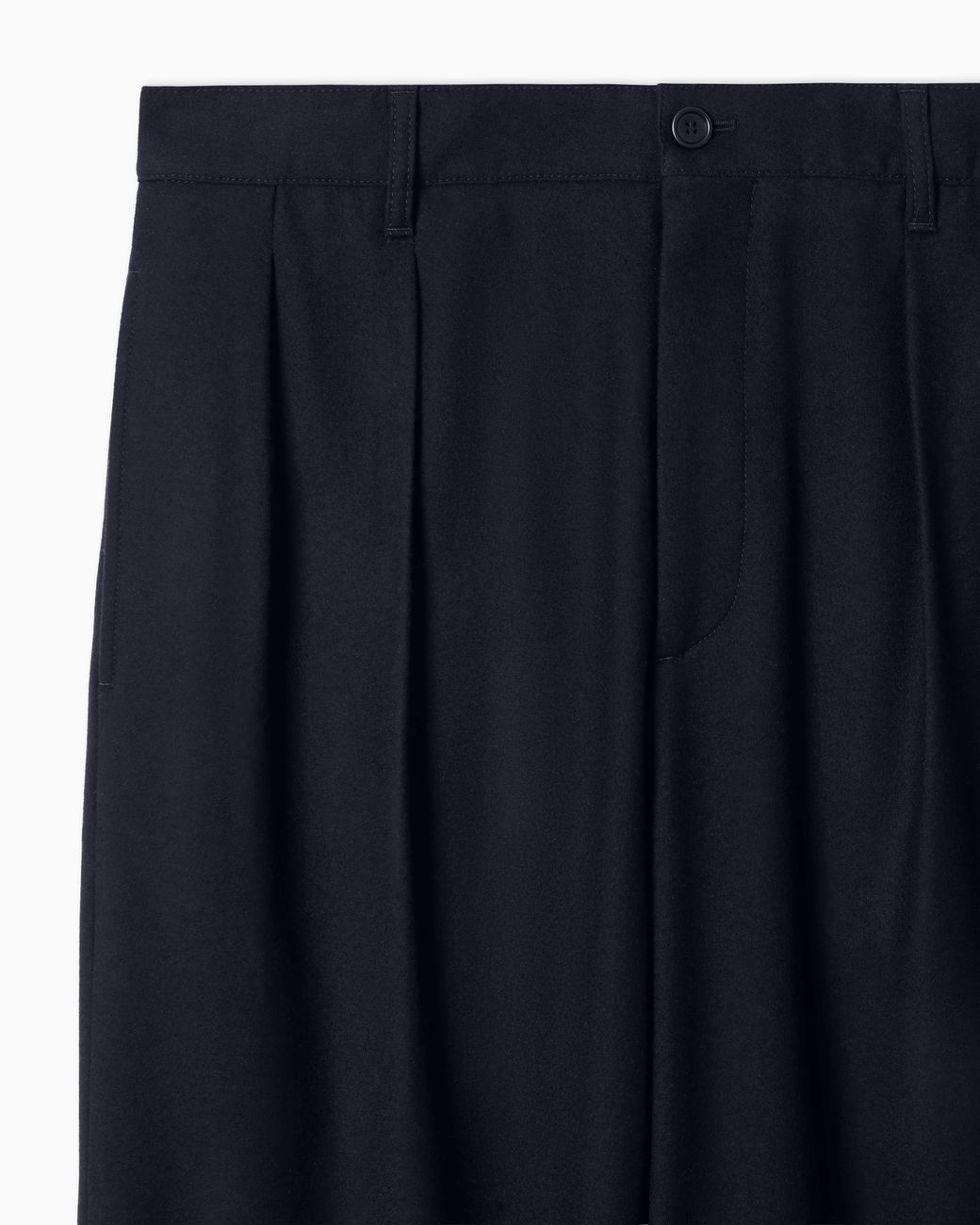 Giorgio Armani Blue For Alanui Pure Virgin Wool Double-Pleat Trousers for men