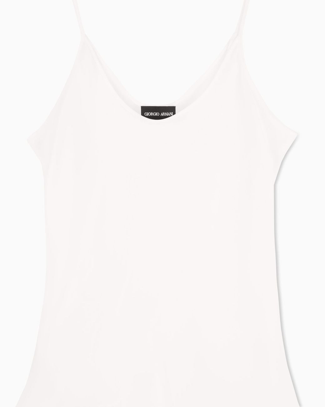 Giorgio Armani White Silk Charmeuse Top